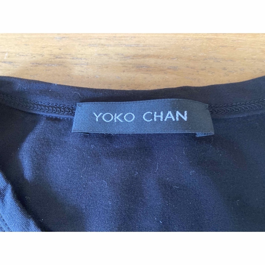 YOKO CHAN(ヨーコチャン)の［未使用］YOKO CHAN 半袖カットソー　サックス×ブラック レディースのトップス(カットソー(半袖/袖なし))の商品写真