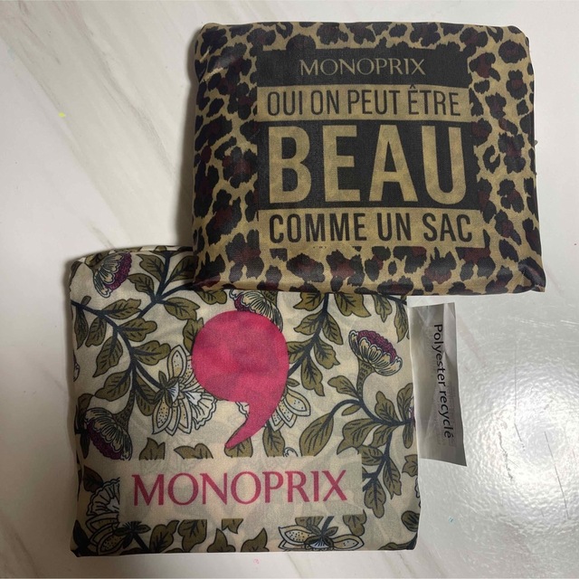 MONOPRIX （モノプリ）エコバッグ 2個セット レディースのバッグ(エコバッグ)の商品写真