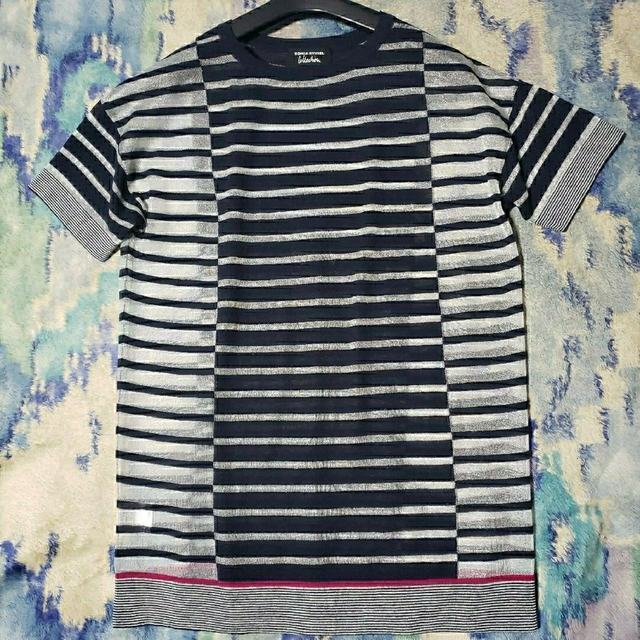 SONIA RYKIEL(ソニアリキエル)のSONIA RYKIEL Collection ラメ ボーダーカットソー レディースのトップス(Tシャツ(半袖/袖なし))の商品写真