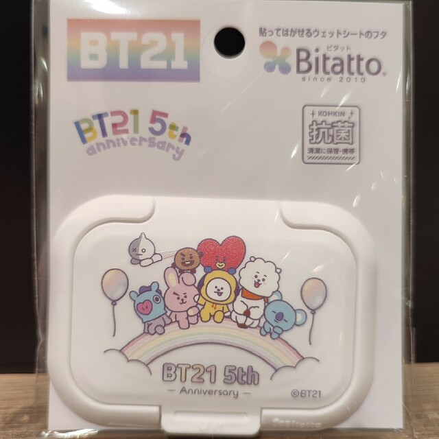 BT21(ビーティーイシビル)のBT21 5th anniversary ピタットミニ 会場限定品 エンタメ/ホビーのおもちゃ/ぬいぐるみ(キャラクターグッズ)の商品写真