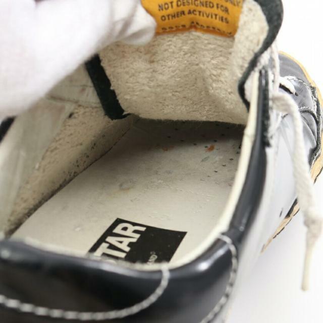 GOLDEN GOOSE(ゴールデングース)のSUPER STAR ローカットスニーカー レザー ブラック ダメージ加工 ヴィンテージ加工 メンズの靴/シューズ(スニーカー)の商品写真