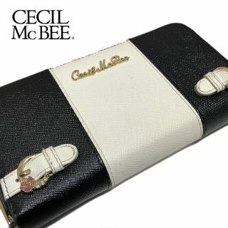 セシルマクビー(CECIL McBEE)のCECIL McBEE セシルマクビー 長財布 ブラック/ホワイト レディース(財布)