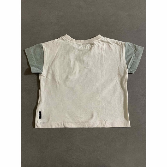 西松屋(ニシマツヤ)の半袖Tシャツ バイカラー 80cm キッズ/ベビー/マタニティのベビー服(~85cm)(Ｔシャツ)の商品写真