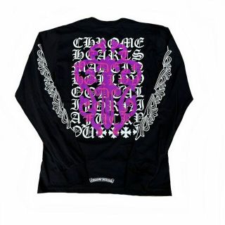 Chrome Hearts - クロムハーツ/ロンT/ダガーアイチャート/黒/2023/#L Chrome Hearts - クロムハーツ/ロンT/ダガーアイチャート/黒/2023/#L