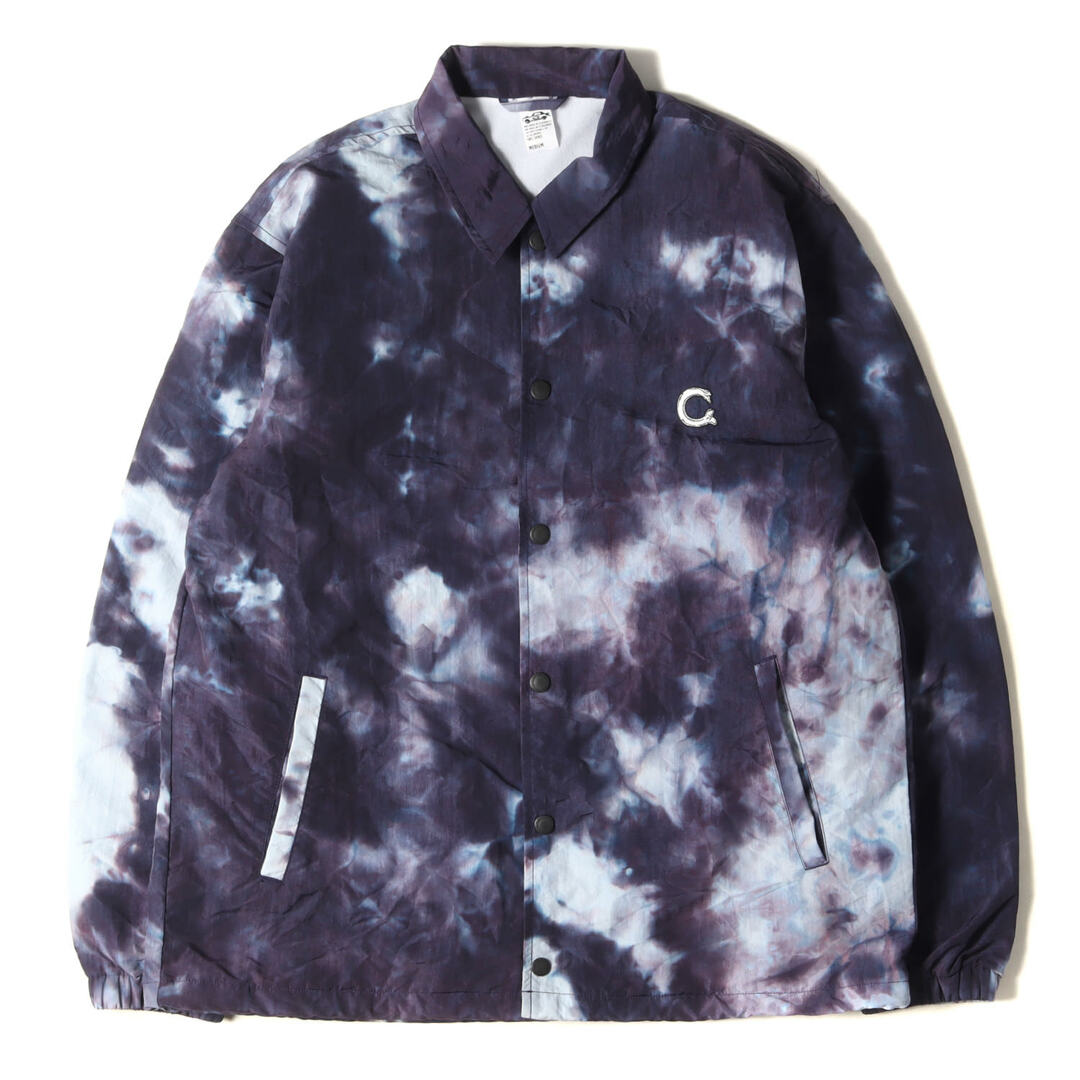 CHALLENGER チャレンジャー ジャケット サイズ:M タイダイ染め ナイロン コーチジャケット TIE DYE LOGO COACH JACKET 22SS パープル系 アウター ブルゾン コート 【メンズ】【美品】