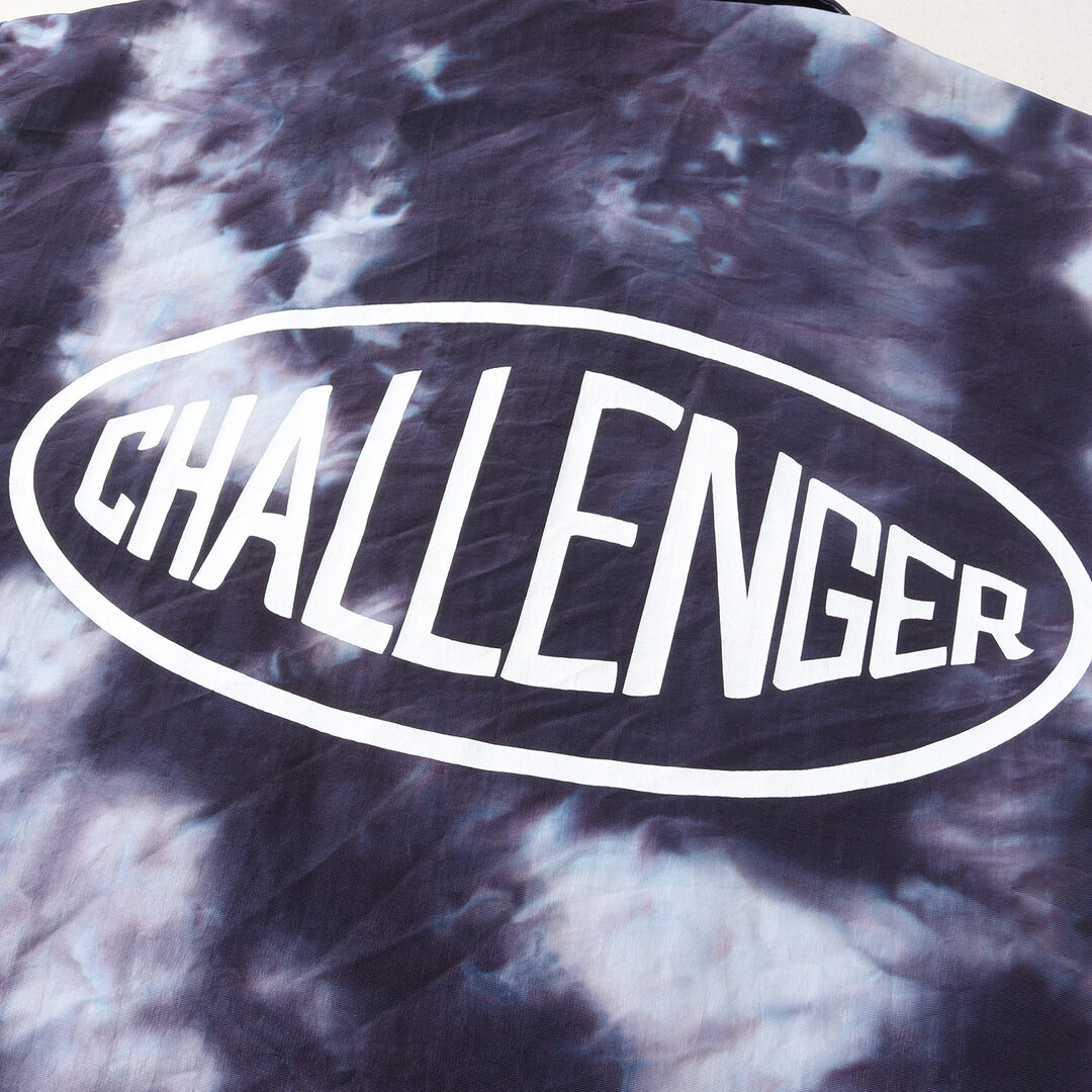 CHALLENGER チャレンジャー ジャケット サイズ:M タイダイ染め ナイロン コーチジャケット TIE DYE LOGO COACH JACKET 22SS パープル系 アウター ブルゾン コート 【メンズ】【美品】