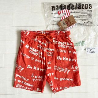 コドモビームス(こども ビームス)のタグ付き美品★nadadelazos テキストプリントショートパンツ 120cm(パンツ/スパッツ)