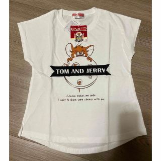 新品！フレンチスリーブTシャツ130㌢　トムとジェリー(Tシャツ/カットソー)