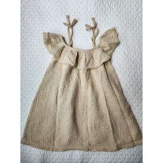 キャラメルベビー&チャイルド(Caramel baby&child )の新品未着用タグ付きbebe organicワンピース18m(ワンピース)