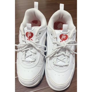 フィラ(FILA)のFILA  ハート　スニーカー　ホワイト(スニーカー)