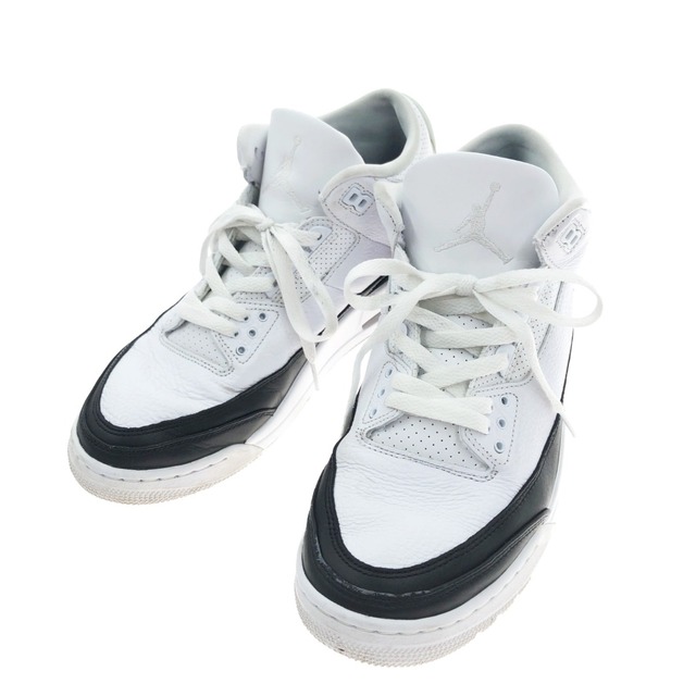 〇〇NIKE ナイキ スニーカー AIR JORDAN 3 RETRO SP NIKE×Fragment Design 28.5cm DA3595-100 ホワイト×ブラックスニーカー