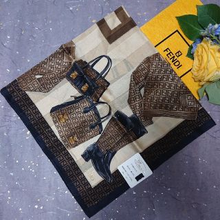 フェンディ(FENDI)のFENDI 大判ハンカチスカーフ(バンダナ/スカーフ)