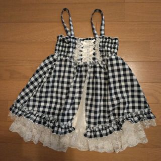 アクシーズファム(axes femme)の最終値下げ。axes femme Kids ワンピース チェック 110㎝(ワンピース)