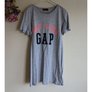 ギャップ(GAP)のGAP ギャップ　ロゴ&刺繡　半袖Tシャツ 杢グレー(Tシャツ(半袖/袖なし))