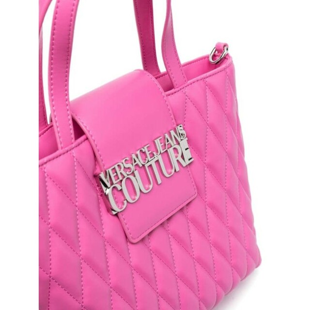 VERSACE JEANS COUTURE ハンドバッグ ピンク キルティング レディースのバッグ(ハンドバッグ)の商品写真