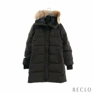 カナダグース(CANADA GOOSE)のSHELBURNE PARKA シェルバーンパーカ ダウンコート ブラック フード付き(ダウンコート)