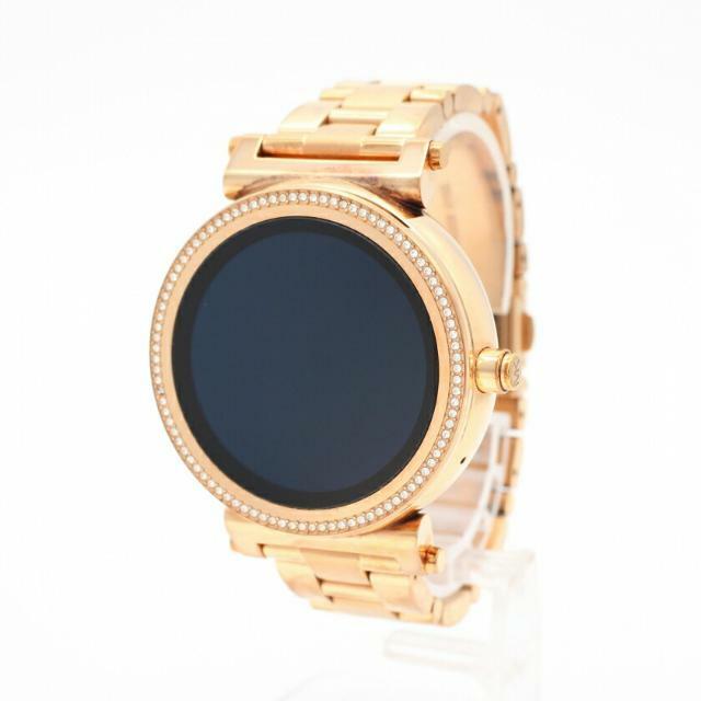 Michael Kors(マイケルコース)のSOFIE ソフィー 腕時計 レディース スマートウォッチ クオーツ SS ピンクゴールド ラインストーン レディースのファッション小物(腕時計)の商品写真