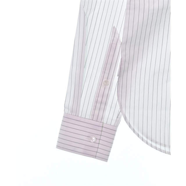 BOTTEGA VENETA ドレスシャツ 39(M位) 白x黒(ストライプ)