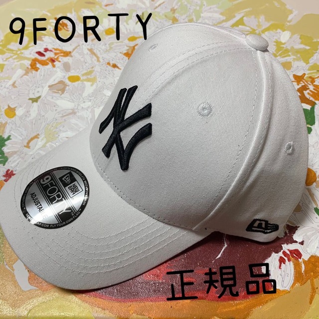 NEW ERA(ニューエラー)のNEWERA ニューエラ 9FORTY ニューヨーク・ヤンキース 　白 メンズの帽子(キャップ)の商品写真