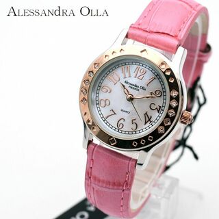 アレッサンドラオーラ(ALESSANdRA OLLA)の3500→2990値下 アレッサンドラオーラ 腕時計 レディース ピンク シェル(腕時計)