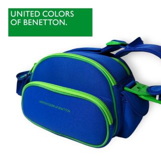 ベネトン(BENETTON)のベネトン カメラバック ショルダー ブルー/グリーン ポーチ(ショルダーバッグ)