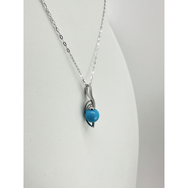 K18WG/ D0.07ct】ネックレストップ チャーム ダイヤ 綺麗-