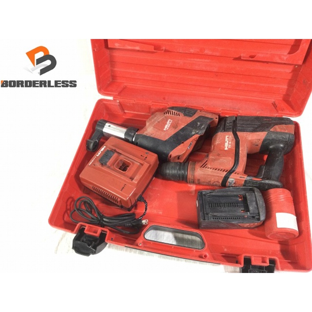 ☆品☆ HILTI ヒルティ 36V 充電式ハンマードリル TE-A36-DRS バッテリー2個(36V3.0Ah)付き 充電器(C4/36-ACS)付き 72572