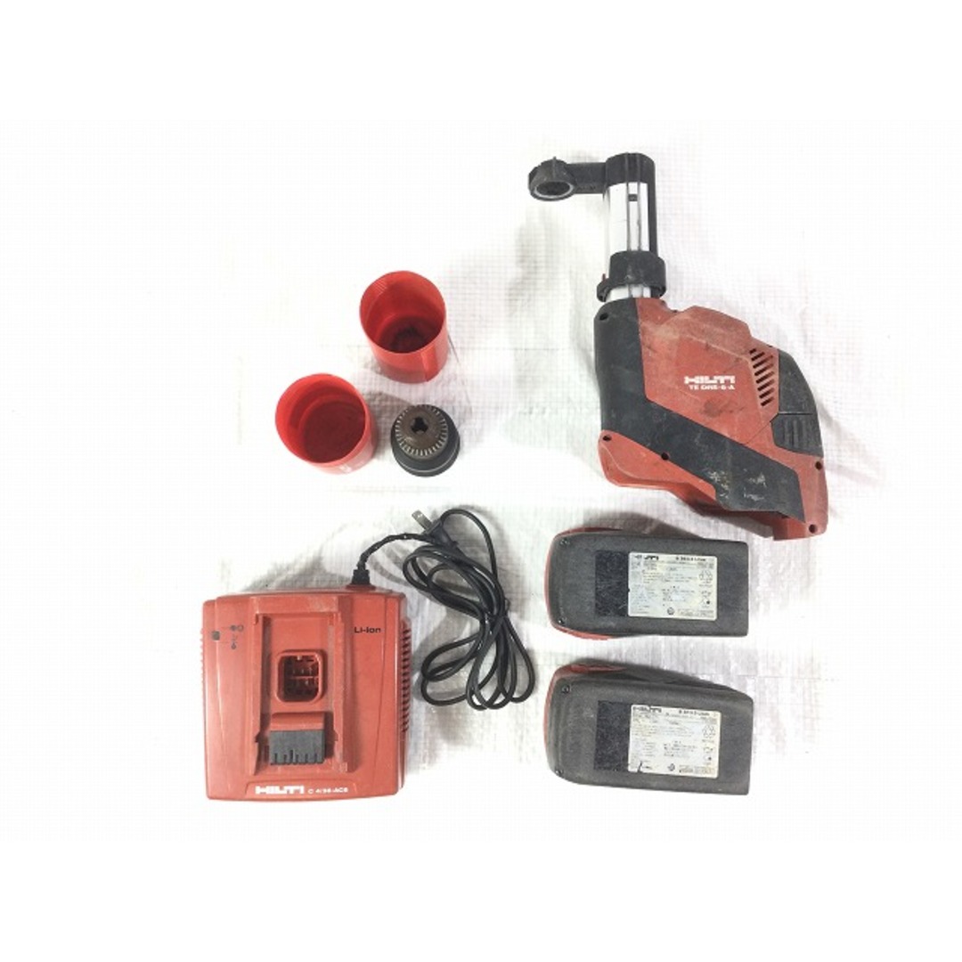 ☆中古品☆ HILTI ヒルティ 36V 充電式ハンマードリル TE-A36-DRS バッテリー2個(36V3.0Ah)付き  充電器(C4/36-ACS)付き 72572