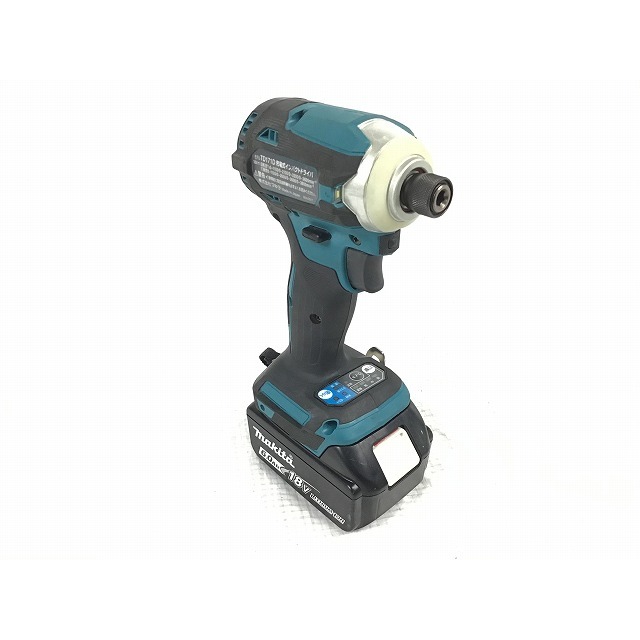 ☆美品☆ makita マキタ 18V充電式インパクトドライバ TD171DRGX 青/ブルー バッテリー2個(18V 6.0Ah) 充電器+ケース  72501