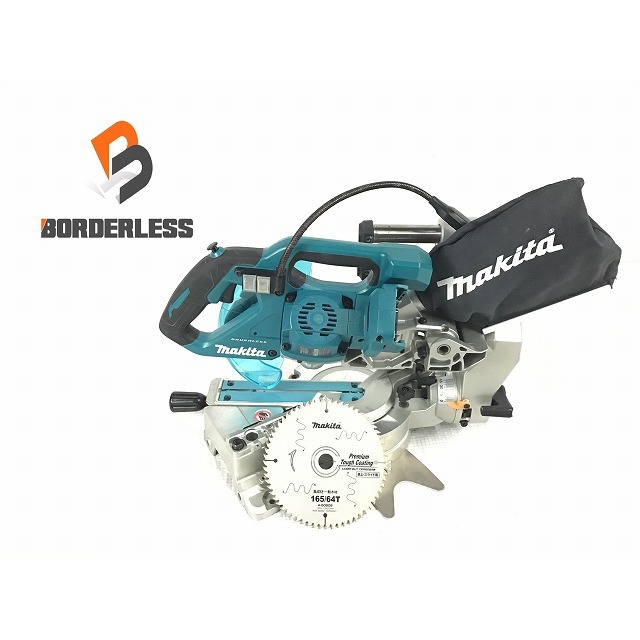 ☆比較的綺麗☆makita マキタ 18V 165mm 充電式スライドマルノコ LS610D 本体のみ LEDライト ワイヤレスユニット レーザー付き 72567