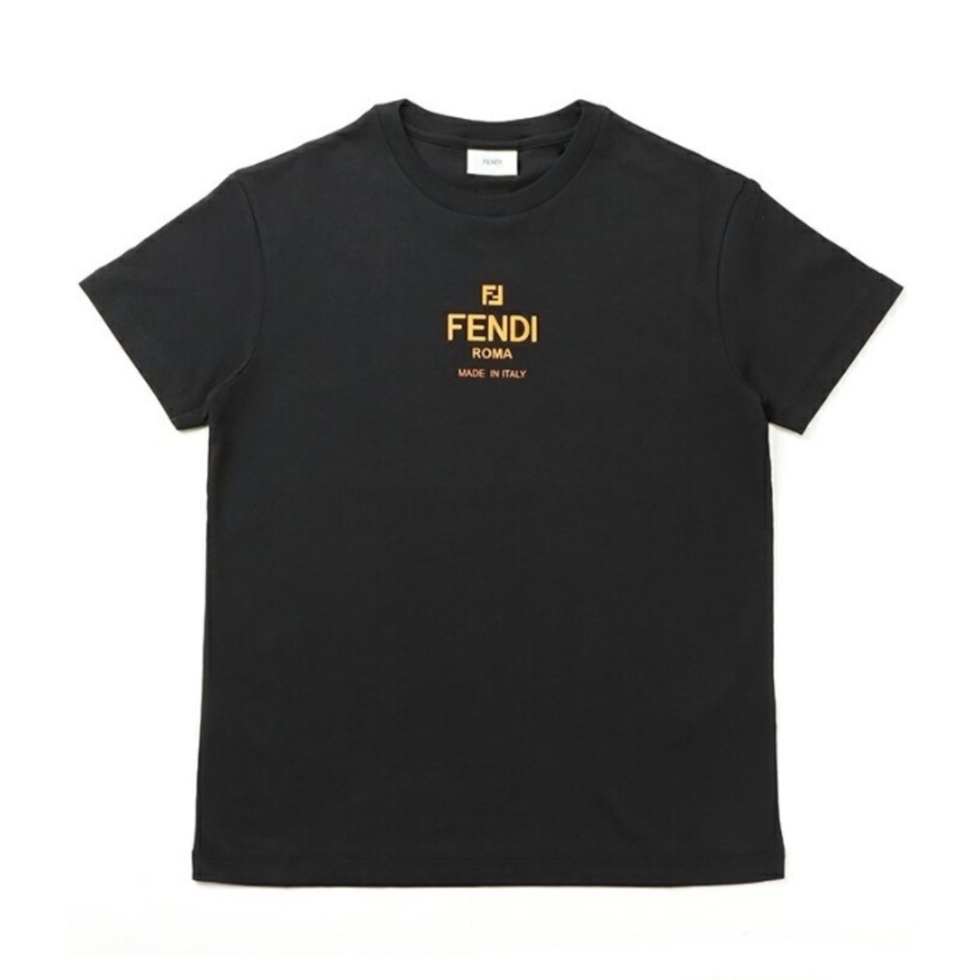 フェンディ FENDI 【大人もOK】キッズ Tシャツ FENDI ROMA ロゴプリント クルーネック 半袖シャツ 2023年春夏新作 JUI142 7AJ F0GME