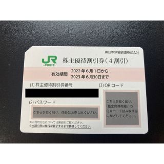 JR東日本 株主優待券　1枚   （有効期間:2023年6月30日まで）(その他)