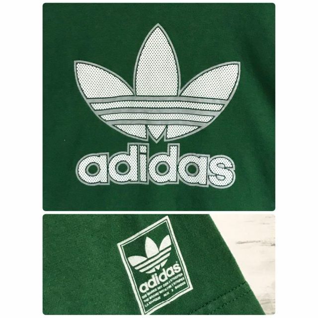 adidas(アディダス)の【メキシコ製】アディダス　センターデカロゴTシャツ　入手困難　90s　Ｈ374 メンズのトップス(Tシャツ/カットソー(半袖/袖なし))の商品写真