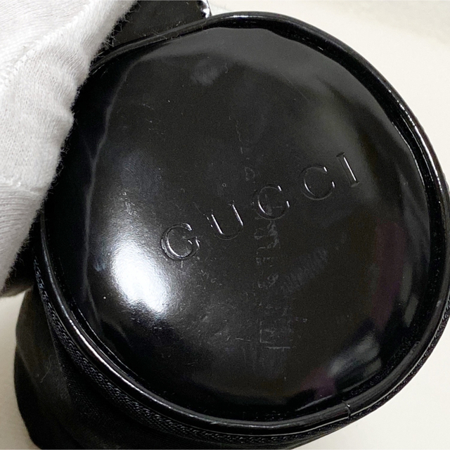 Gucci(グッチ)のGUCCIグッチ✨ポーチ 化粧入れ 筆箱 バンブーシリーズブラック円柱型 レディースのファッション小物(ポーチ)の商品写真