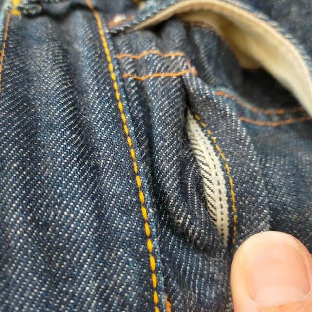 EVISU - 希少 エビスジーンズ EVISタブ カモメ無し セルビッチ EVISU - 希少 エビスジーンズ EVISタブ カモメ無し セルビッチ