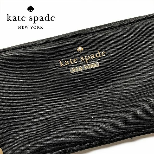 kate spade new york(ケイトスペードニューヨーク)のkate spade ケイトスペード コスメポーチ PWRU4090 ブラック レディースのファッション小物(ポーチ)の商品写真