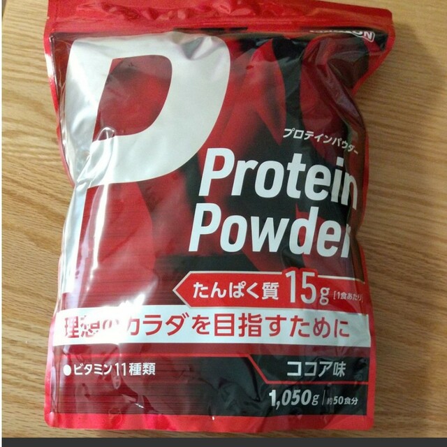 BODYON　プロテインパウダー　ココア味　約50食分　1050g　スプーン付 食品/飲料/酒の健康食品(プロテイン)の商品写真