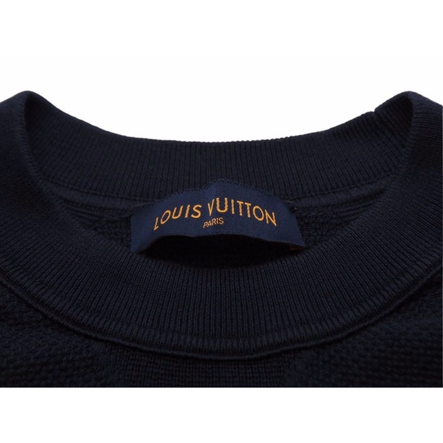 LOUIS VUITTON(ルイヴィトン)のLouis Vuitton ルイヴィトン 長袖セーター コットン シルク カシミヤ ネイビー 18SSサイズM 中古 41157 レディースのトップス(ニット/セーター)の商品写真