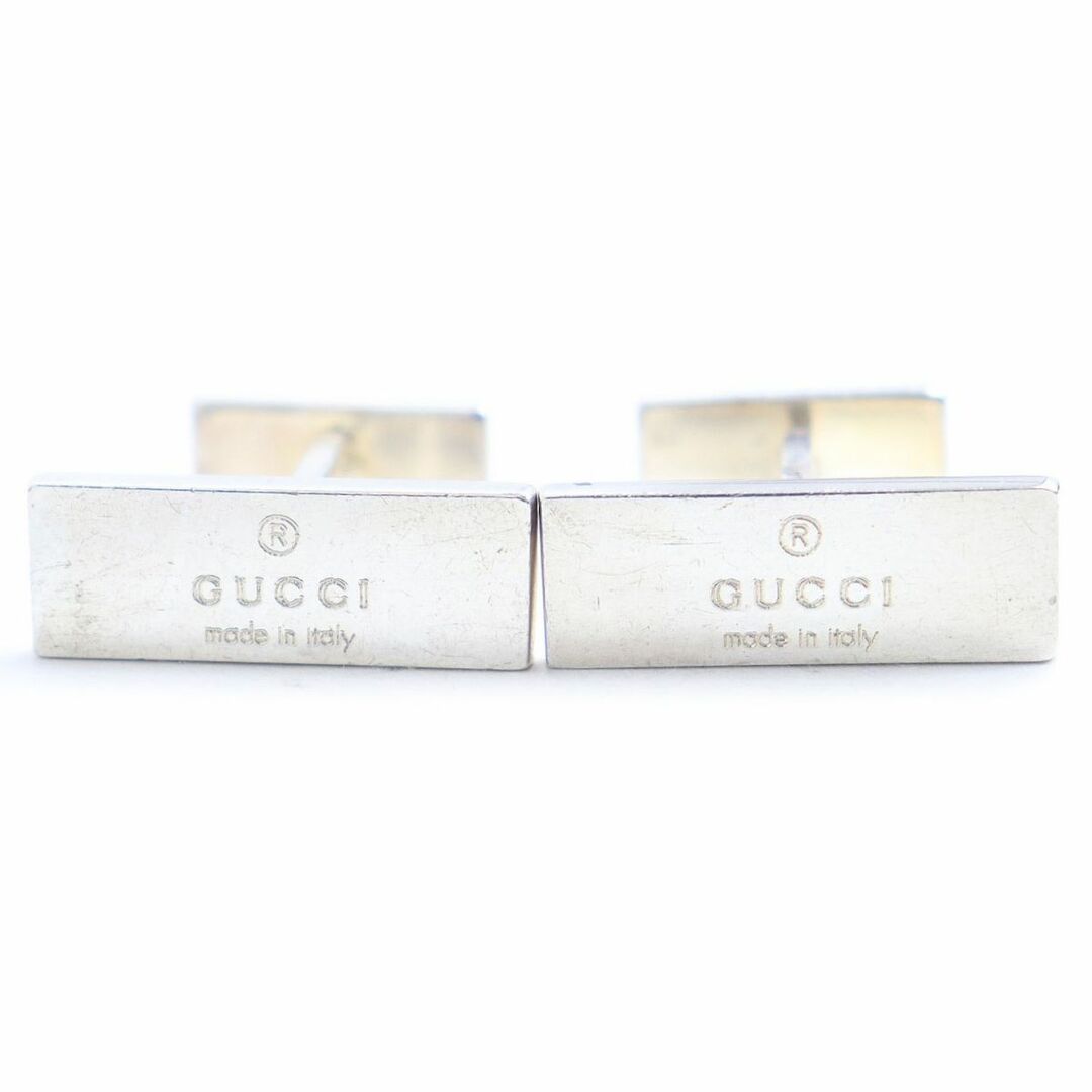 良品◆GUCCI グッチ ロゴ刻印 Ag925 カフスボタン/カフリンクス シルバー イタリア製 メンズ 総重量28.65g ビジネス◎ |  フリマアプリ ラクマ