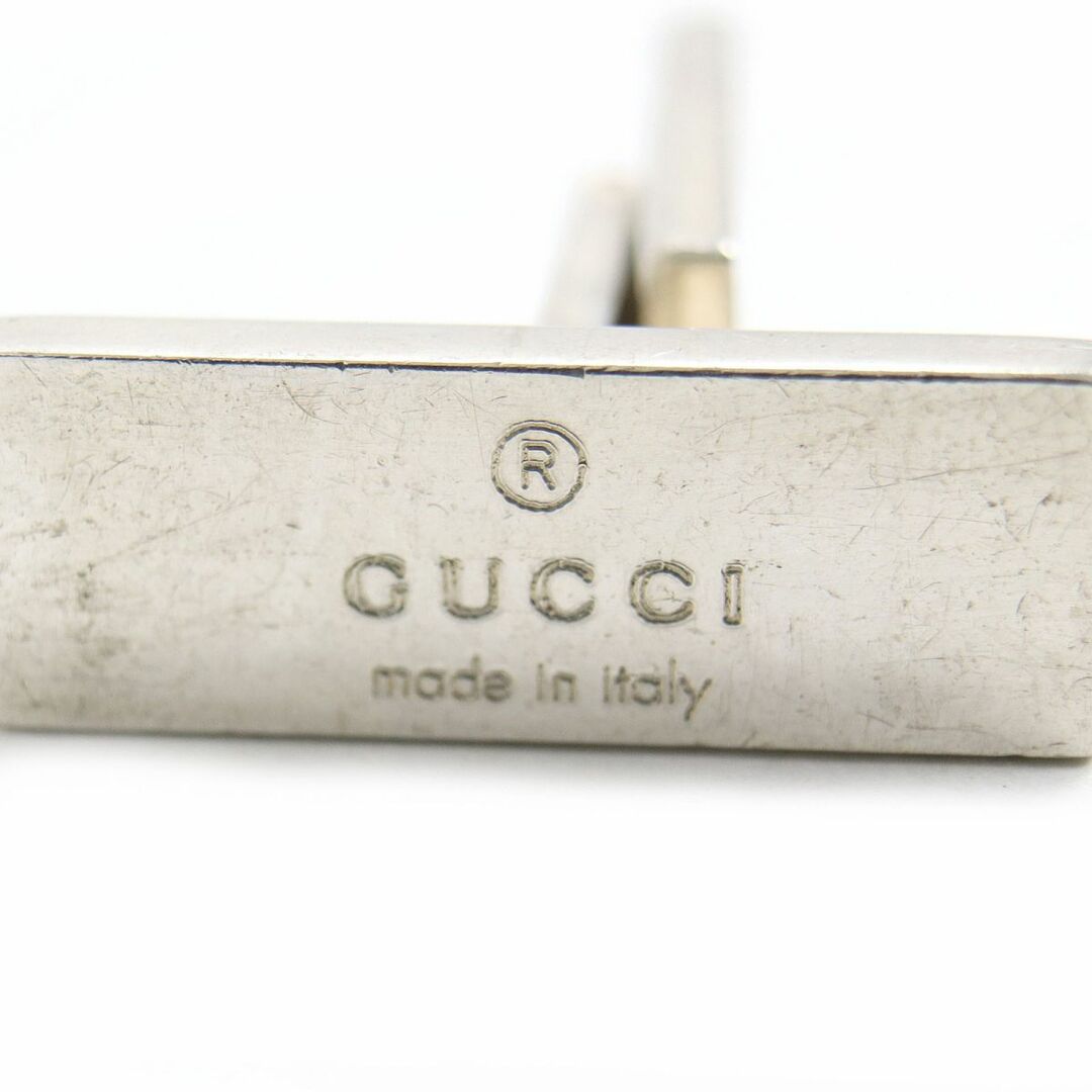 GUCCI インターロッキングG Ag925 カフスボタン カフスリンクス 銀-