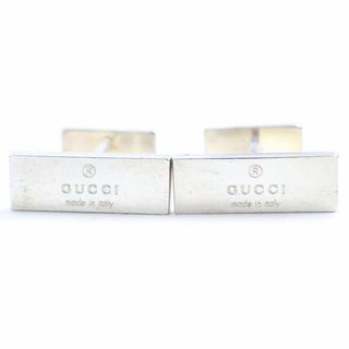 Gucci - 良品◇GUCCI グッチ ロゴ刻印 Ag925 カフスボタン