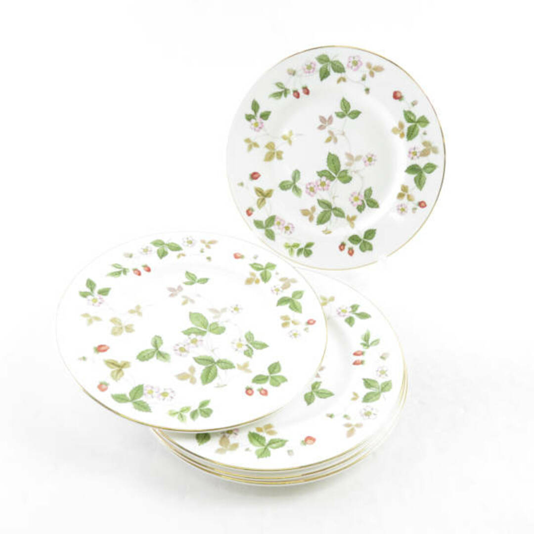 美品 WEDGWOOD ウェッジウッド ワイルドストロベリー 中皿 5枚 セット