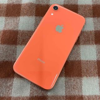 アイフォーン(iPhone)の《6580》iPhoneXR Coral 128GB SIMフリー(スマートフォン本体)