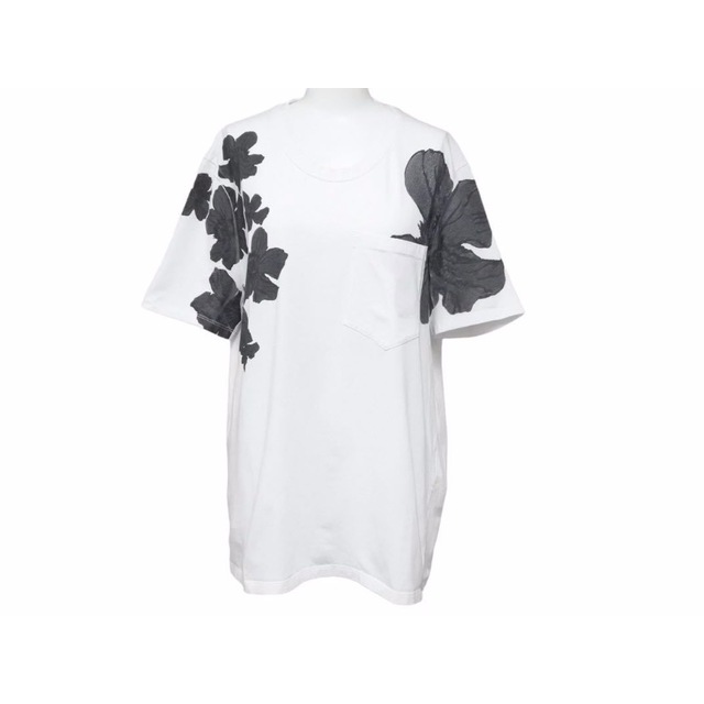 NEIL BARRETT(ニールバレット)のNeIL Barrett ニールバレット floral-printed t-shirt Tシャツ カットソー BJT514A-L566S 花柄 2019SS ホワイト M 中古 美品 41159 レディースのトップス(Tシャツ(半袖/袖なし))の商品写真