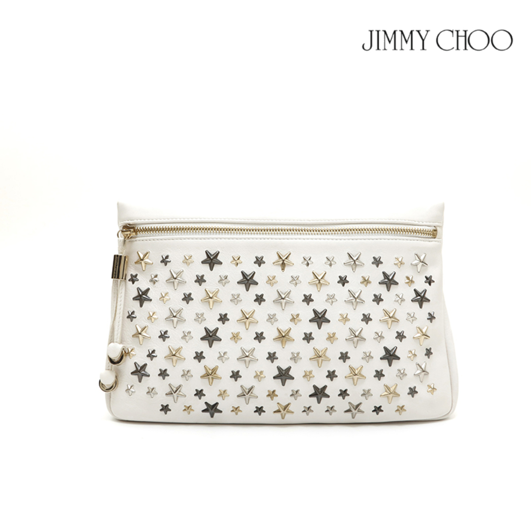 ジミーチュウ JIMMY CHOO スタースタッズ レザー クラッチバッグ