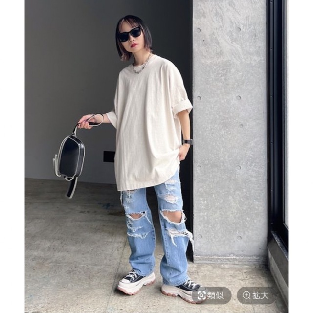 PAGEBOY(ページボーイ)の【新品】ルーズルーズT レディースのトップス(Tシャツ(半袖/袖なし))の商品写真