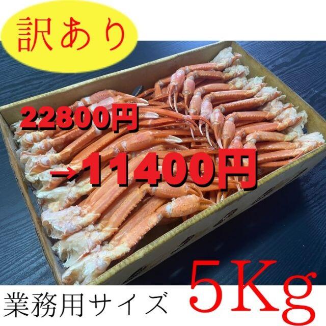 【北海道産】訳あり紅ズワイガニ　肩　5kg 35-50肩前後入れ　冷凍　ボイル