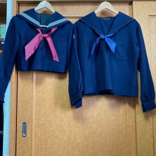 セーラー服 本物 上下セット 紺  ④⑤ 大きい(コスプレ)