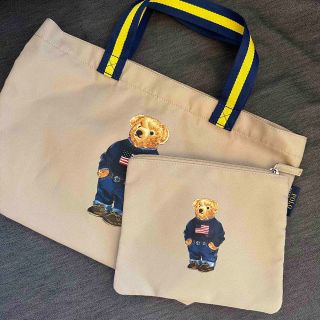 ポロラルフローレン(POLO RALPH LAUREN)のラルフローレン　バッグ　ベージュ(トートバッグ)