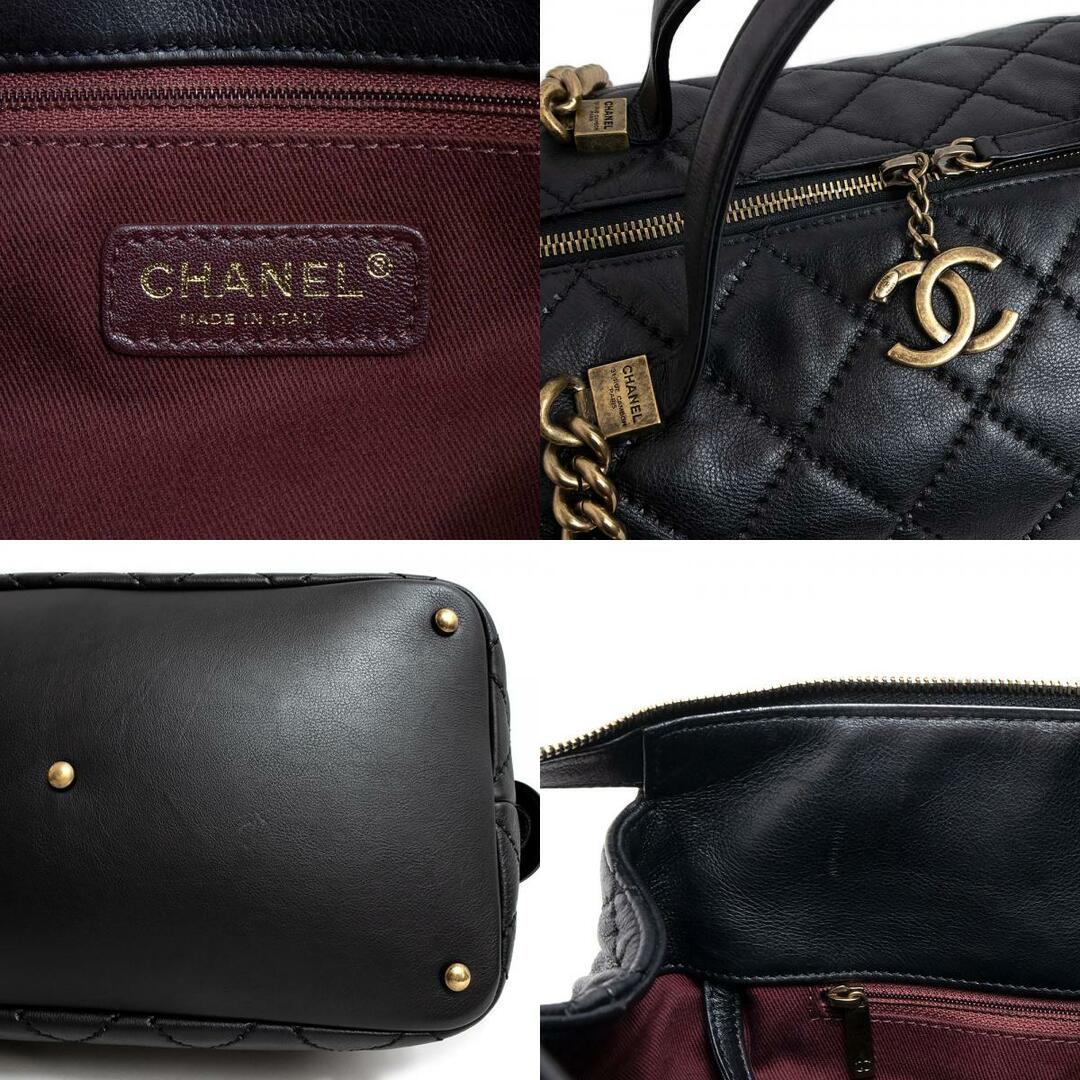 CHANEL(シャネル)のシャネル ウルトラステッチ 2way チェーン ショルダー ボストン ハンドバッグ カーフスキン レザー ブラック 黒 CHANEL（中古） レディースのバッグ(ハンドバッグ)の商品写真